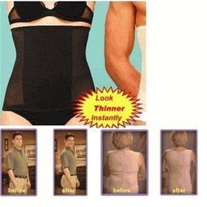 2 pack Waist cincher Invisible tummy trimmer Black